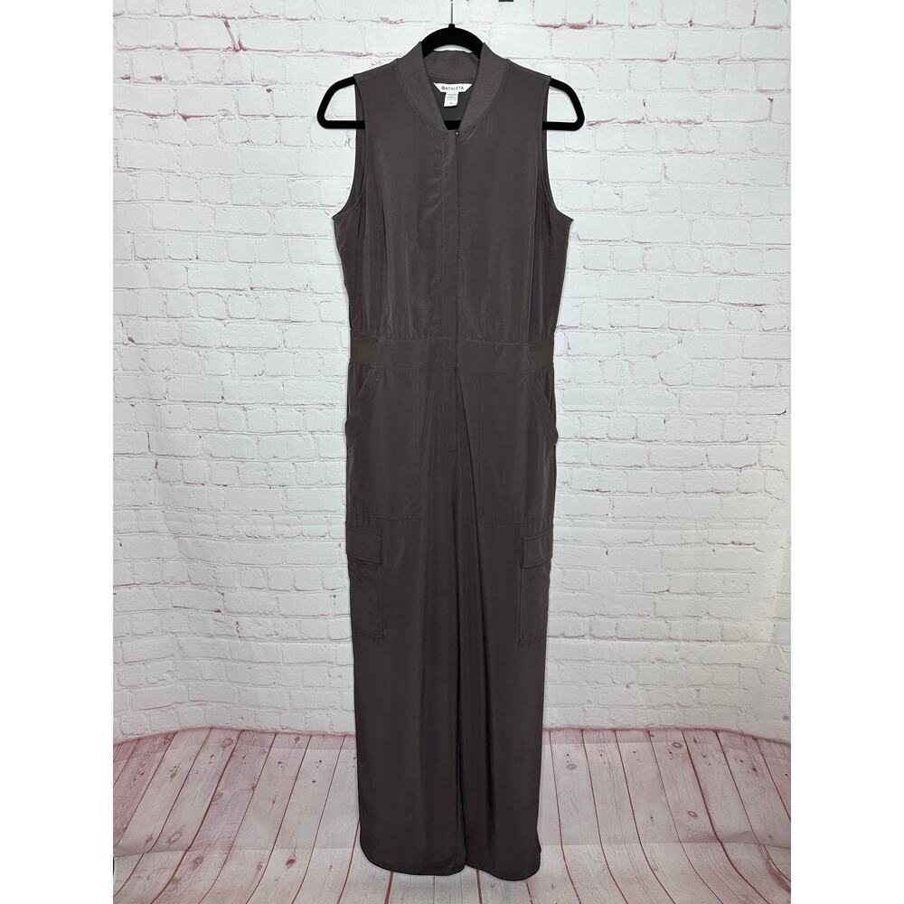 Athleta Brown Sleeveless Jumpsuit Womens Size 10 Activewear Sporty - Picture 4 of 11